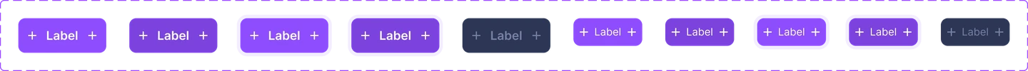 Label chips in every variant, so a tag reads the same wherever it appears